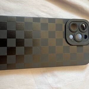 Black Checkered Phone Case